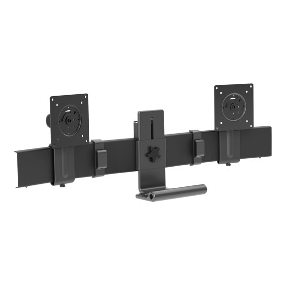 Ergotron TRACE Dual Conversion Kit - Mounting component (bow, handle, 2 sliding pivots) - for 2 LCD displays - matte black - screen size: up to 27" - desk-mountable - for P/N: 45-630-224, 45-631-216, 45-631-224