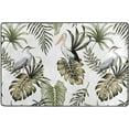 thumbnail image 4 of SKYSONIC 36x24in Tropical Heron Pelican Floral Area Rug, Vintage Palm Leaves Non-Slip Floor Carpet for Indoor Living Dining Room Bedroom, 4 of 7