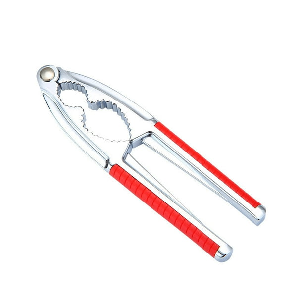 Pinza para nueces de acero inoxidable de aleación de zinc, pinza para nueces peladas
