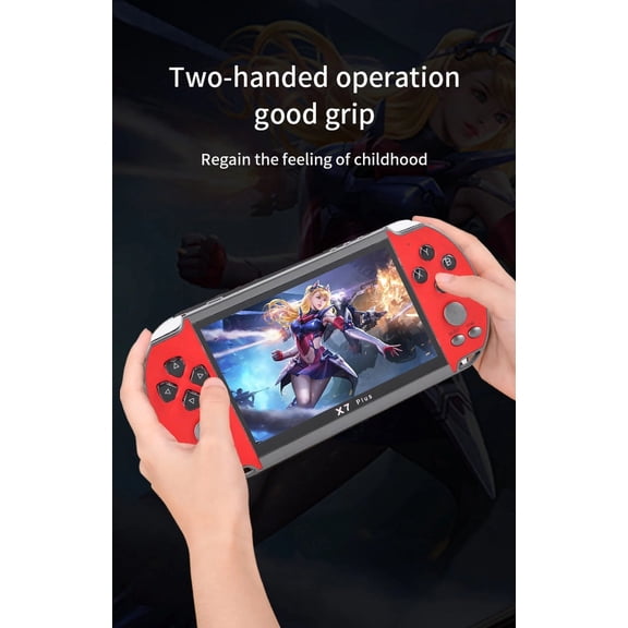 X7Plus 4.3Inch HD Screen Portable Audio Video Player Classic Play Built-in15000  Games