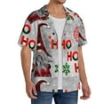 thumbnail image 4 of Disketp Men's Hawaiian Cute Santa Print Shirts Button Down Holiday Beach Shirts-X-Large, 4 of 7