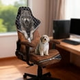 thumbnail image 3 of Pzuqiu Zipper Wolf Computer Gaming Chair Cover Non-Slip Easy to Install Computer Chair Covers for Seat Cushion with Straps and Zipper for Home, Office Decorations, 3 of 7