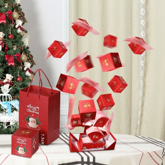Exhoden Surprise Gift Boxes,Christmas Surprise Gift Box Explosion,Surprise Box Gift Box For Money Surprise Gift Box Explosion 2024 Newly Merry Christmas Surprise Gift Boxes PopUp Explosion Gift Box，B