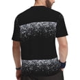 thumbnail image 2 of Wukai Silver Glitter1 Print Men's Short-Sleeved Mesh T-Shirt,Quick-Dry Short Sleeve Workout T-Shirt-4X-Large, 2 of 8