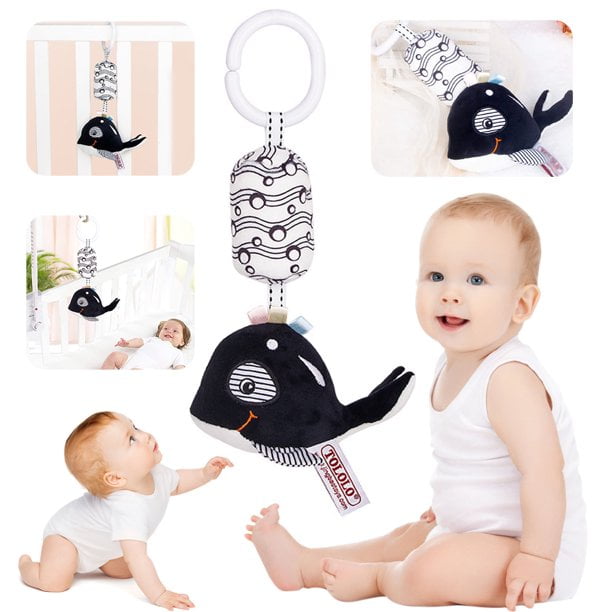 Cute Animal Stroller Crib Hanging Rattles Plush Toy Infant Newborns Baby 0-3 Age 