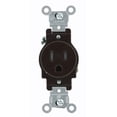 thumbnail image 1 of Outlet Leviton T5015 15A 125V Cuerpo Estrecho Marrón, 1 of 1