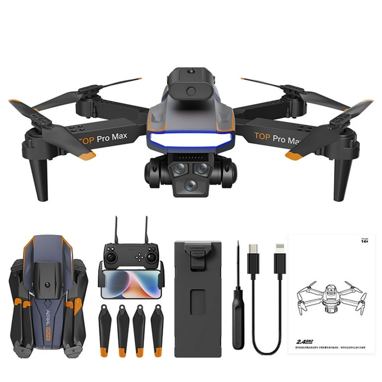 XEOVHV Mini Drone with 3 Cameras 1080P HD FPV Foldable Drone with