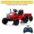 thumbnail image 4 of 12V Kids Ride on Tractor Electric Battery Powered 6-Wheeler Ride on Toys with Remote Control, MP3 Player, Red, 4 of 14
