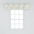 thumbnail image 2 of Ambesonne Art Nouveau Valance Pack of 2, Romantic Bridal Branch, 54"X12", Ivory and White, 2 of 2