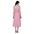 thumbnail image 2 of Strappy Dress Women With scallop Belted Sleeveless Dress Bottom Embroidery, 2 of 6
