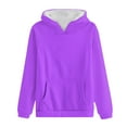 thumbnail image 2 of SHE IS V Neck Sweatshirts for Women Loose Fit Womens Hoodies Zip up Lightweight Womens Plus Size Hoodies Pullover Womens Tops Black Casual My Orders Placed, 2 of 4