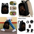 thumbnail image 2 of Kuiaobaty Horse Dreamcatcher Print 3 Pack Backpack School Bag and Lunch Box Set with Pencil Case for Middle School Teenage Fire Water Design Schoolbag Back Packs Travel Laptop Bags Daypack for Kids, 2 of 6