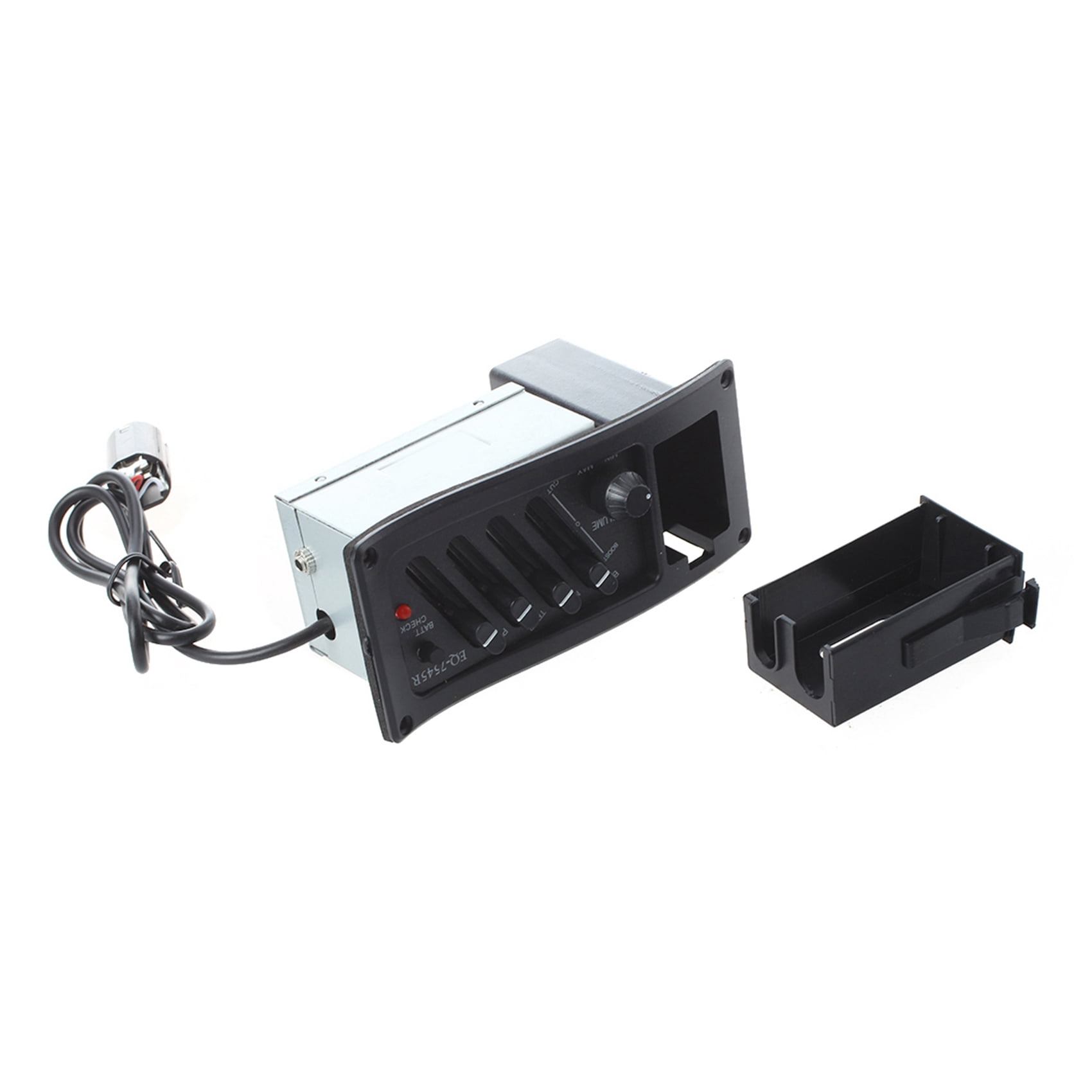 Complete Kit EQ Pre-Amp Plus Pickup for Acoustic Guitar with 1 Pair of Single Coil Soap Bar Pickups for Electric Guitar