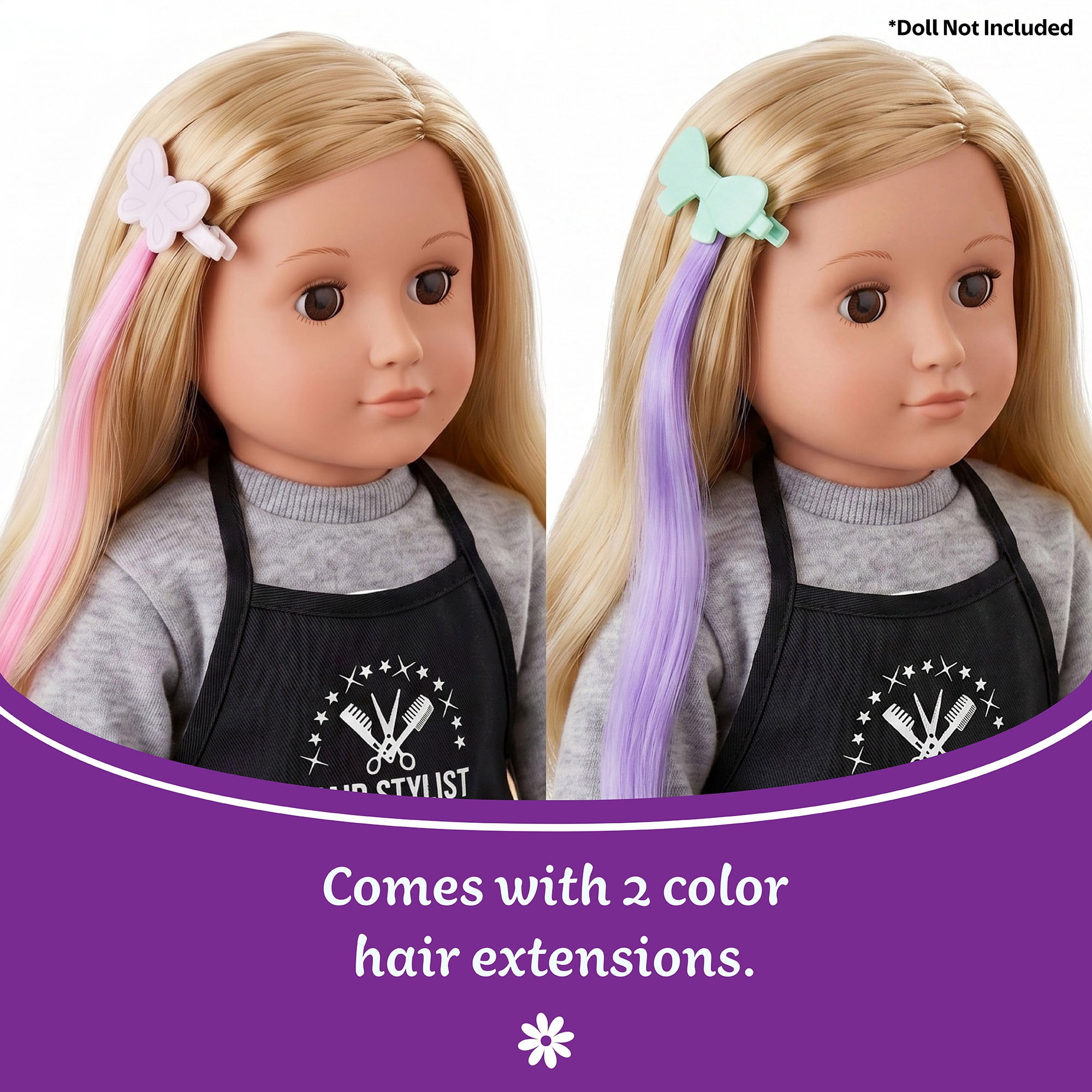 My Life As Salon Chair Doll Play Set for 18-inch Dolls, 10 Pieces