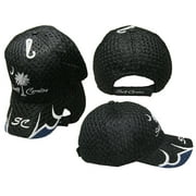 South Carolina SC State "SC" On Bill Mesh TRUCKER Black Embroidered Cap Hat