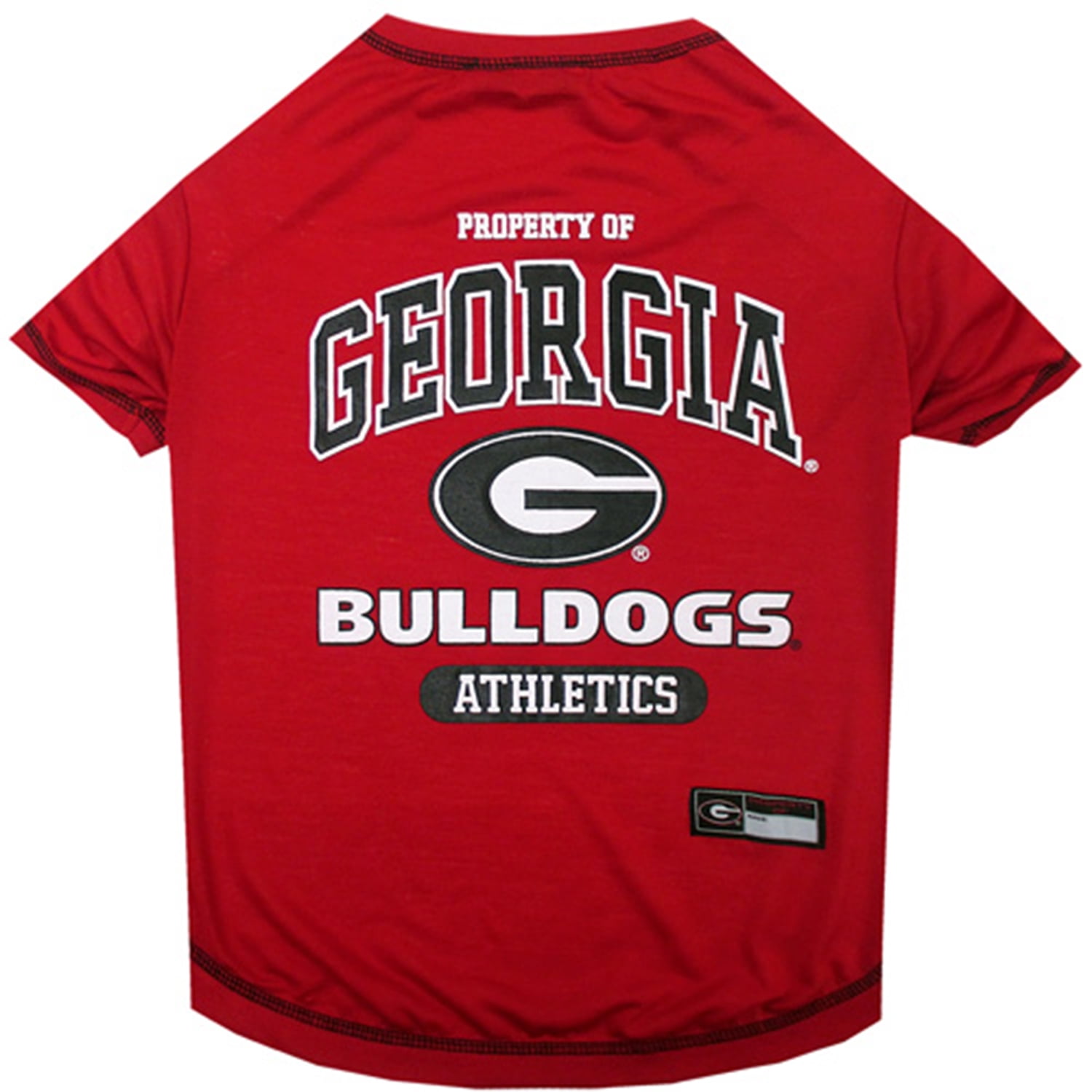 Pets First Collegiate Georgia Bulldogs Pet Dog T-Shirt in 5 Sizes - Extra Large