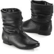 Angle View: Girls' Willow Foldover Ankle Boots