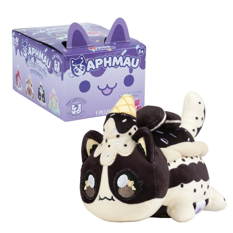 Aphmau 6 in MeeMeow Mystery Plush Toy – Ice Cream; Blind Box, 1 of