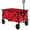 Red, variant on YYAo Garden Utility Cart, Outdoor Gardening Cart,Outdoor Folding Wagon Cart with Adjustable Handle and Universal Wheels-Navy