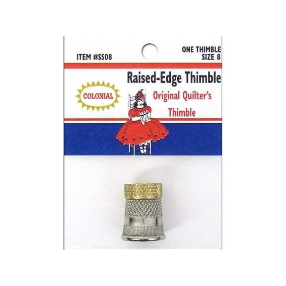 Colonial Ndl Raised-Edge Thimble Size 8