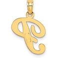 thumbnail image 3 of Solid 10K Yellow Gold Polished P Script Initial Charm - 18mm, 3 of 6