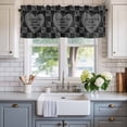 thumbnail image 2 of Valentine's Day Valances for Windows I Love You More the End I Win Rod Pocket Curtain Valance Window Treatment Short Curtains for Kitchen Living Room, 58"x16", 2 of 9