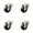 4 Swivel - No Brakes - Black, variant on 4 Inch Phenolic Wheel Swivel Bolt Hole Caster Service Caster Brand