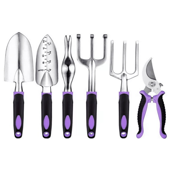 Juego De Herramientas Jardinería Antióxido Plantación 83pcs Morado