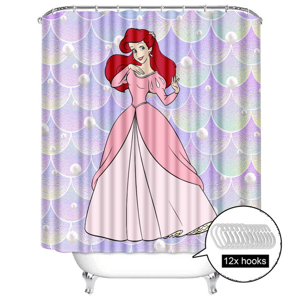 The Little Mermaid Shower Curtain, Popular Seasonal Traditional Fabric
