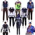 thumbnail image 2 of Disfraz de Cosplay de Phoenix Yoru Gekko ISO Omen para hombre, juego VALORANT, chaqueta, chaleco, pantalones, guantes, traje de fantasía para fiesta de Halloween para hombre adulto, 2 of 5