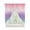 Pink Purple, variant on Pink Purple Teal Ombre Cream Swag Valances for Windows, Modern Abstract Art Aesthetics Rod Pocket Sheer Valances for Windows, Swag Toppers Light Filtering for Kitchen Living Room 2 Panels 28''x36''
