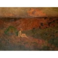 thumbnail image 2 of Émile-René Ménard 14x12 Black Ornate Wood Framed Double Matted Museum Art Print Titled: Solitude, 2 of 5