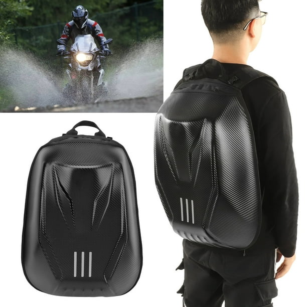 Mochila de casco de motocicleta bolsa de casco de motocicleta impermeable a prueba de amortiguadores Fondo expandible Bolsa de viaje de gran capacidad para moto bicicleta tierra ANGGREK Otros Bodega A...