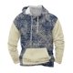 thumbnail image 1 of Sudadera con capucha para hombre, informal, de Halloween, con cuello redondo, estampado, manga larga, 1 of 4