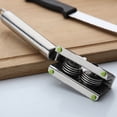 thumbnail image 4 of KALLORY 1Ud Manual Para Cuchillos De Cocina Con Mango Ergonómico Y Acero Inoxidable Plateado, 4 of 8