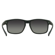 Piranha Eyewear Madison II Square Black Sunglasses with Keyhole Bridge - Unisex