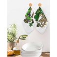 thumbnail image 2 of St. Patrick's Day Kitchen Dish Towels for Drying Dishes Set of 2, Spring Shamrock Leaf Gold Love Lucky Green Waffle Weave Microfiber Hand Tea Bathroom Towels Quick Dry & Absorbent Towel 12x12, 2 of 7
