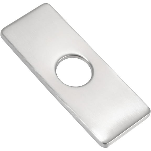 Rectangle Sink Hole Cover for Kitchen Stainless Steel Deck Plate Faucet Plate Faucet Hole Cover Pull Down Tap Kitchen Plumbing Accessory for Bathroom Kitchen Sink Tap 6.3×2.56In Golden