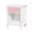 White+Pink, variant on PAPROOS Nightstand with Drawer and Open Shelf, Small Bedside Table, Modern Night Stand End Table for Bedroom, Kids Room, Girls Room, Dorm, White+Pink