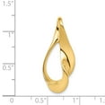 thumbnail image 4 of Real 14kt Yellow Gold Fits up to 3mm Regular; 6mm Fancy Reversible Omega Slide; for Adults and Teens; for Women and Men, 4 of 4