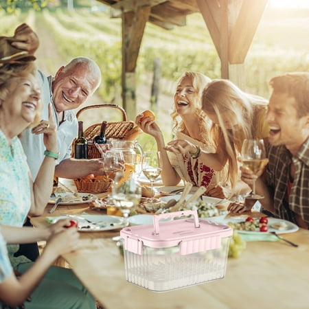 

solacol Large Food Storage Containers Picnic Refrigerated Preservation Box Food Storage Box with Fork Childrens Complementary Food Sealed Box Fruit Box Small Food Storage Containers