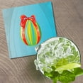 thumbnail image 2 of Red Bow Easter Egg 4'' X 4'' Square Wooden Coaster, 2 of 3