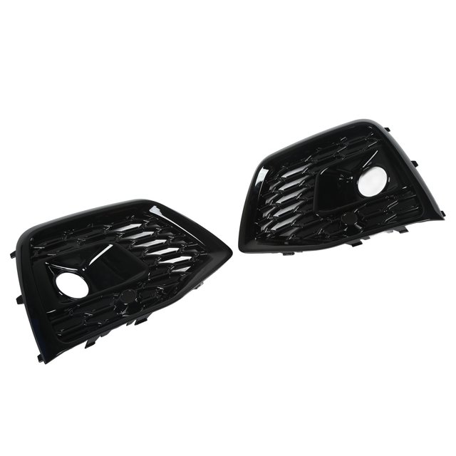 Bisel de Rejilla de Luz Antiniebla Bling Bling Negro Brillante para Q5 SQ5 80A Facelift 2021+