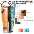 thumbnail image 7 of 30oz Orange Halloween Bats Tumblers Stainless Steel Tumbler with Lid and Straw,Vacuum Insulated Double Wall Travel Tumbler Cups Mug with Cleaning Brush for Coffee,Tea, 7 of 7