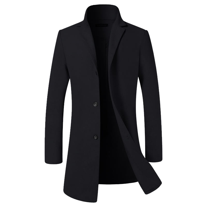 INCERUN Mens Jacket Warm Winter Coat Casual Button Windbreaker ...