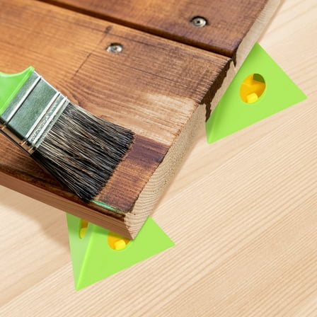 6Pcs Pyramid Painting Stand PVC Mini Cone Paint Stand Portable Painting Triangle Stand Set Canvas Support Stand Paint Riser Stand for Woodworking Hole Table