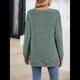 thumbnail image 4 of Sudadera para Mujer, Cuello Redondo, Plisada, Larga, Túnica, Ropa de Invierno 2025 Verde S, 4 of 9