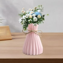 Toyeng, Kitchen Cups, Flower Vase Flower Arrangement Container Irregular Table Centerpieces European Vase Decor for Decorations Housewarming, 1X Vase Pink One Size