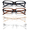 tea+black+white+Transparent, variant on 4pack Women Vintage Small Rectangle Eyeglasses 4 Colors Black Brown Beige Clear Frame Blue Light Blocking Non Prescription Decor Glasses