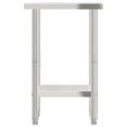 thumbnail image 3 of vidaXL Table de Cuisine 55x55x85 cm Acier Inoxydable, 3 of 5